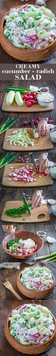 Creamy Cucumber-Radish Salad