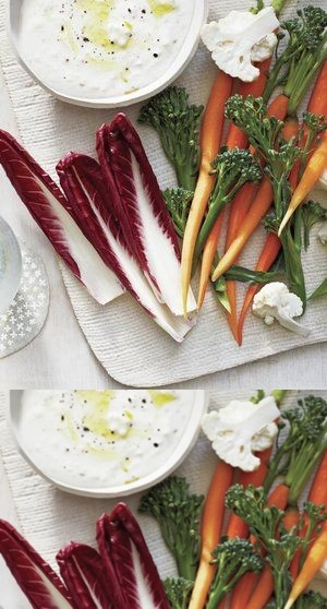 Creamy Feta and Cumin Dip With Winter Crudités