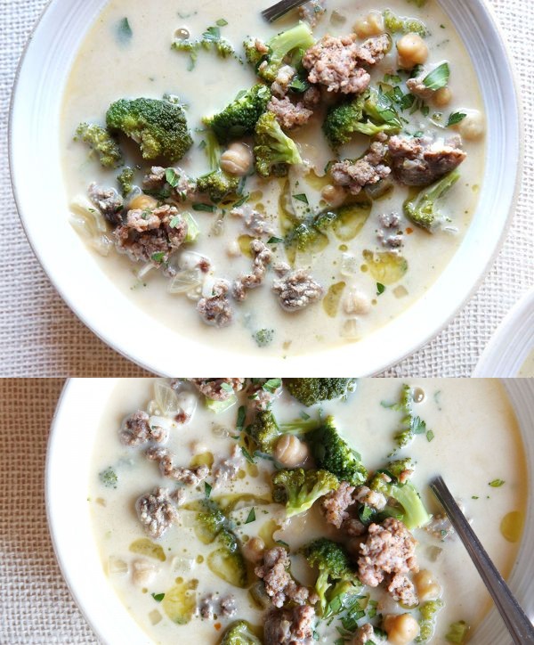 Creamy Italian Sausage and Broccoli Soup