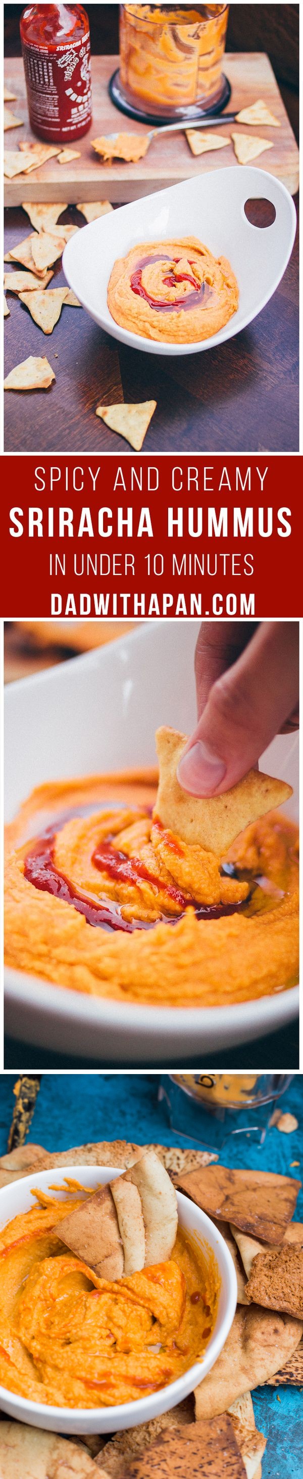 Creamy Sriracha Hummus