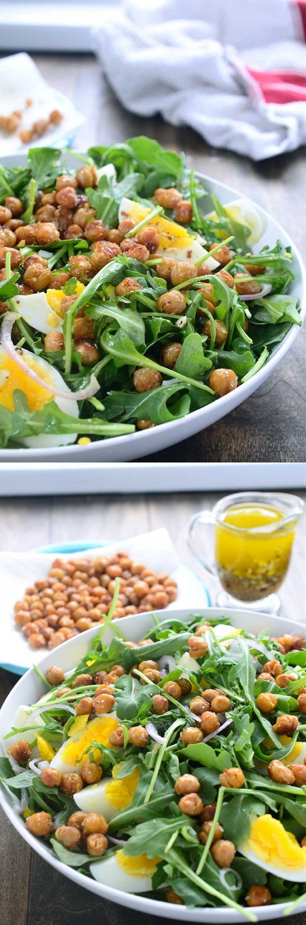 Crispy Chickpea and Arugula Salad