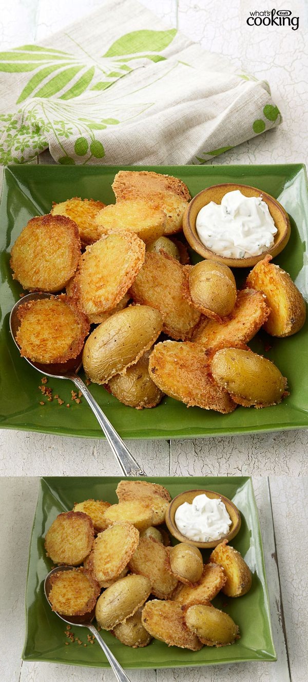 Crispy Parmesan Baked Potatoes