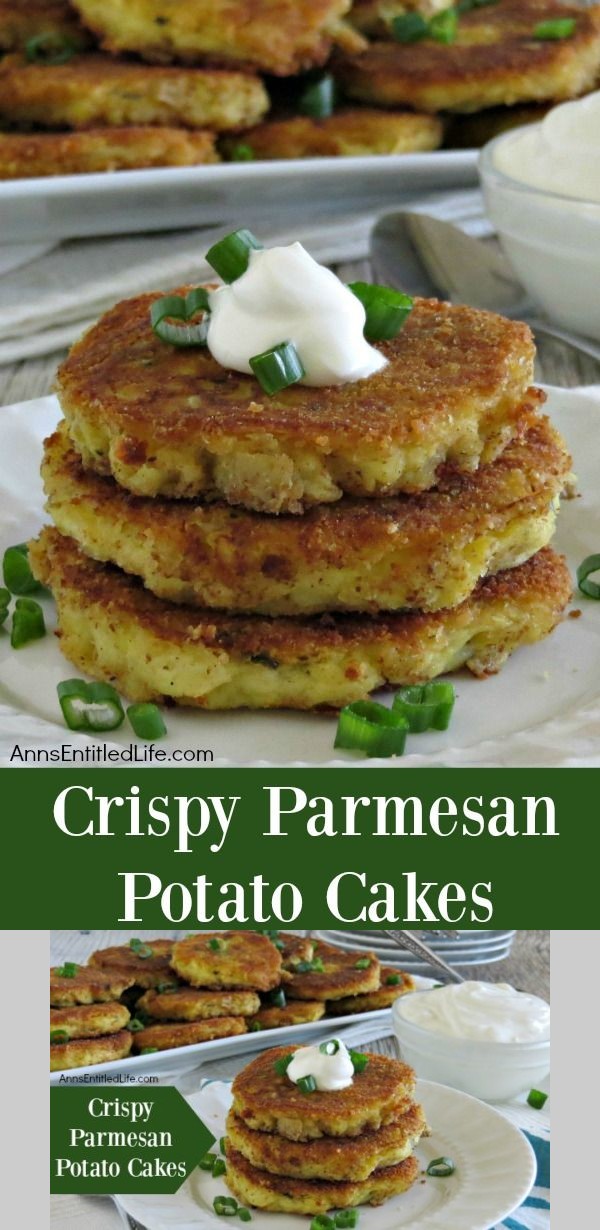 Crispy Parmesan Potato Cakes