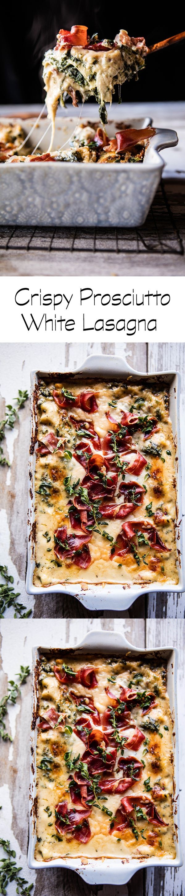 Crispy Prosciutto White Lasagna