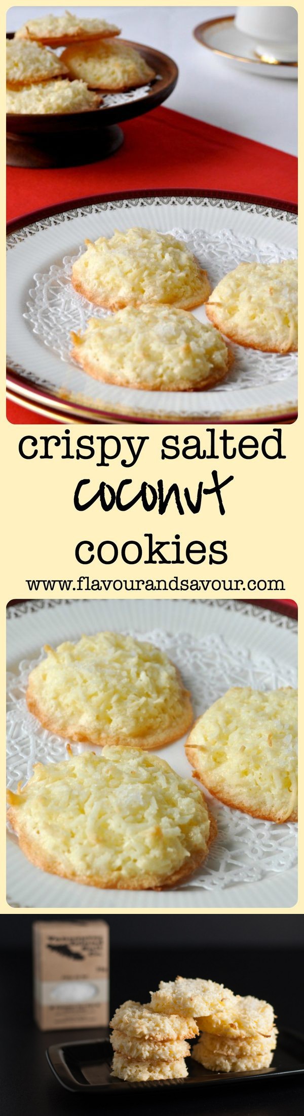 Crispy Salted Coconut Cookies