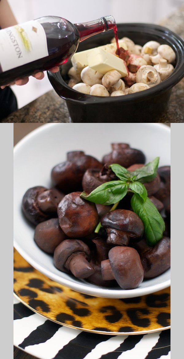 Crock Pot Burgundy Mushrooms