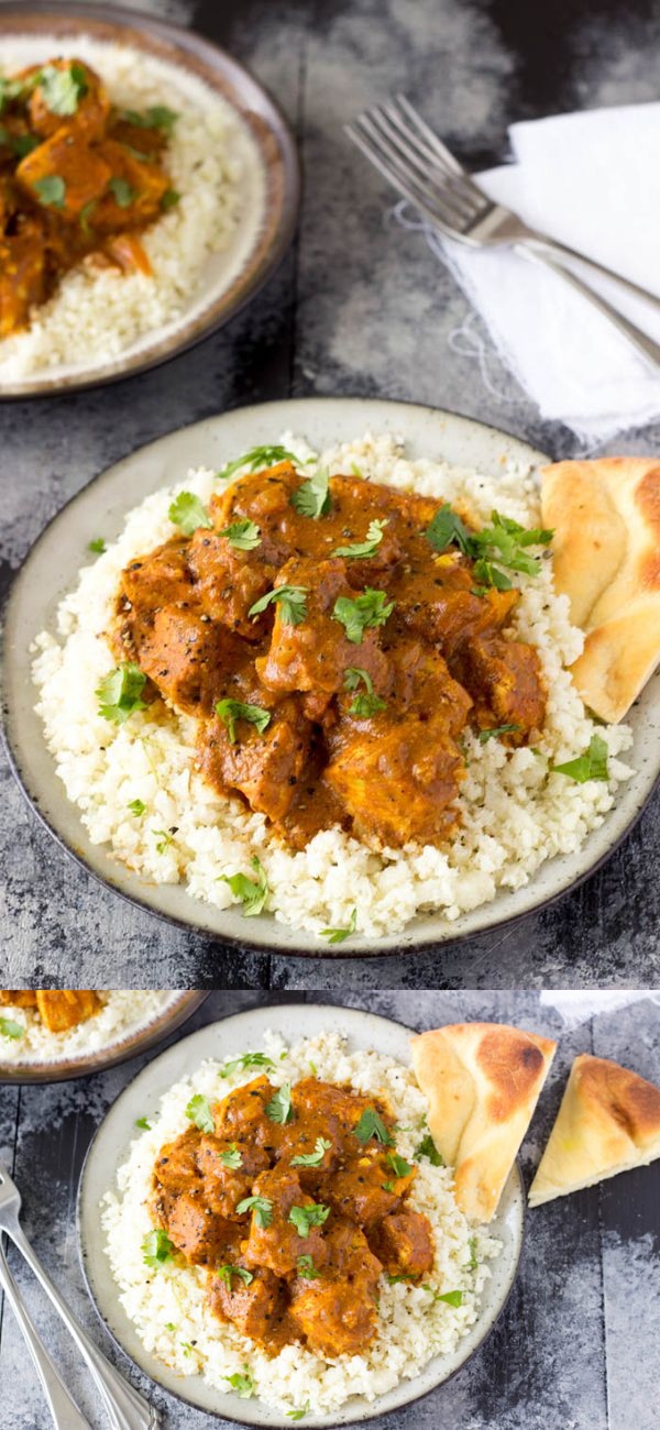 Crock pot Indian Butter Chicken (Easy & Healthy