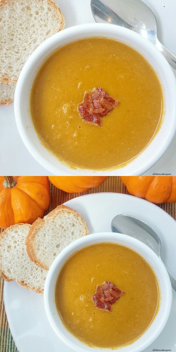 Crock-Pot Paleo Pumpkin Bisque w/Bacon