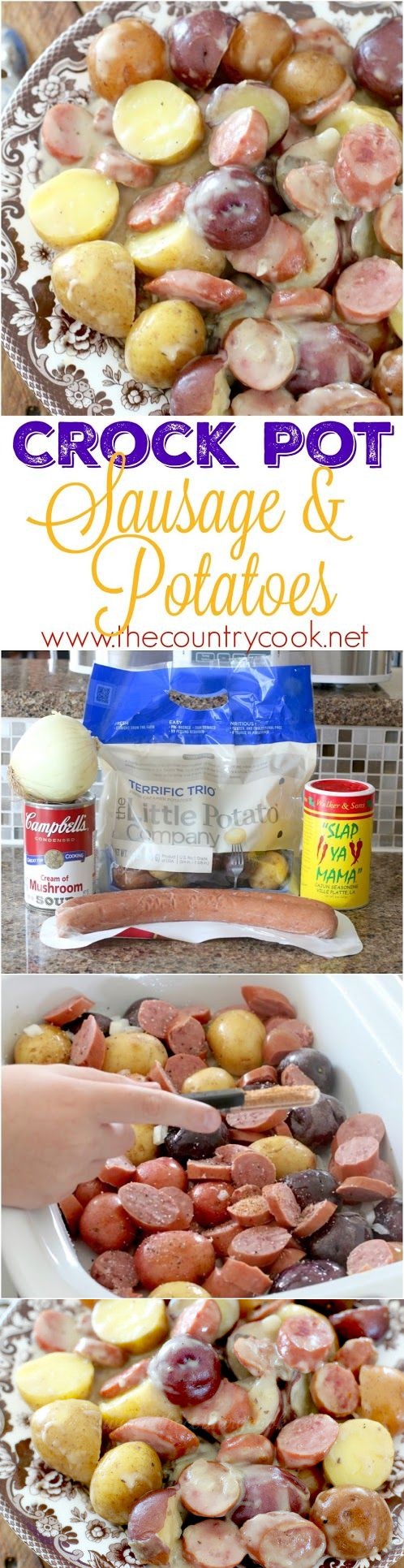 Crock Pot Sausage and Little Potatoes