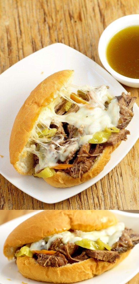 Crockpot Italian Beef Sandwiches