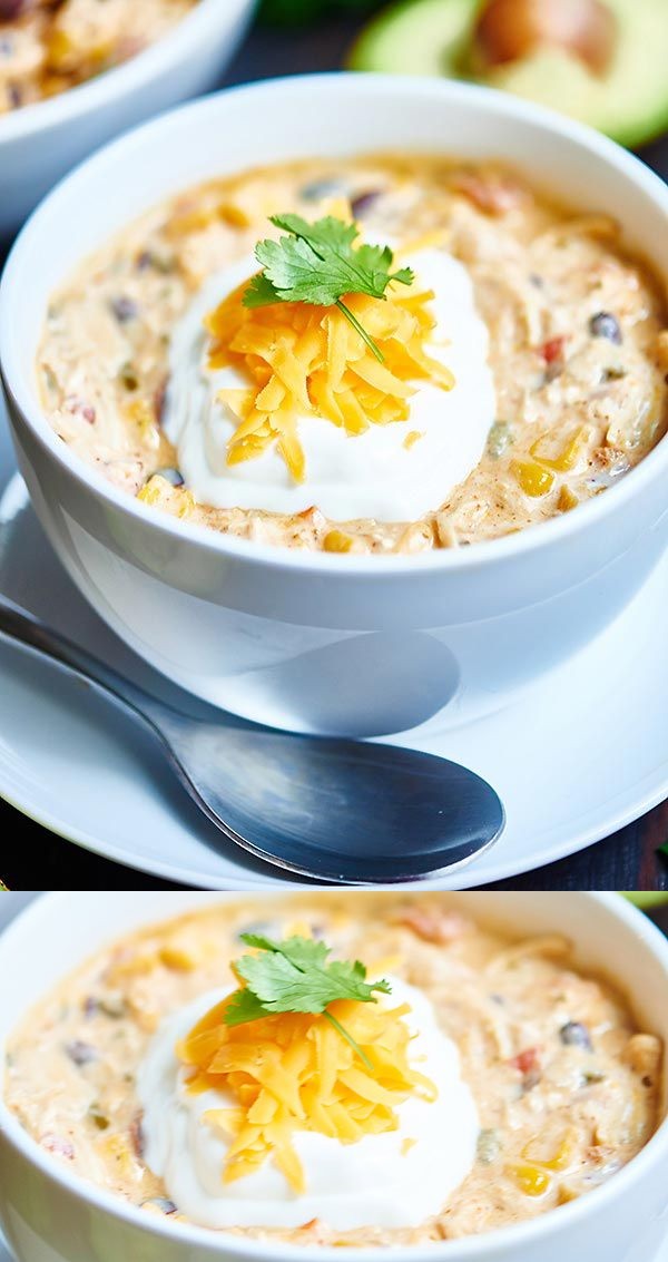 Crockpot Jalapeno Popper White Chicken Chili