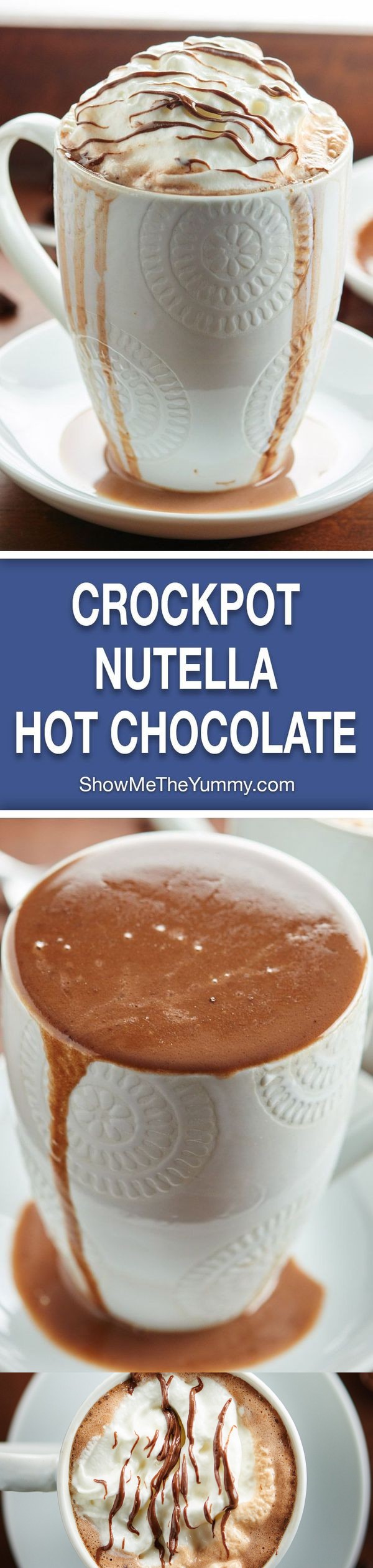 Crockpot Nutella Hot Chocolate