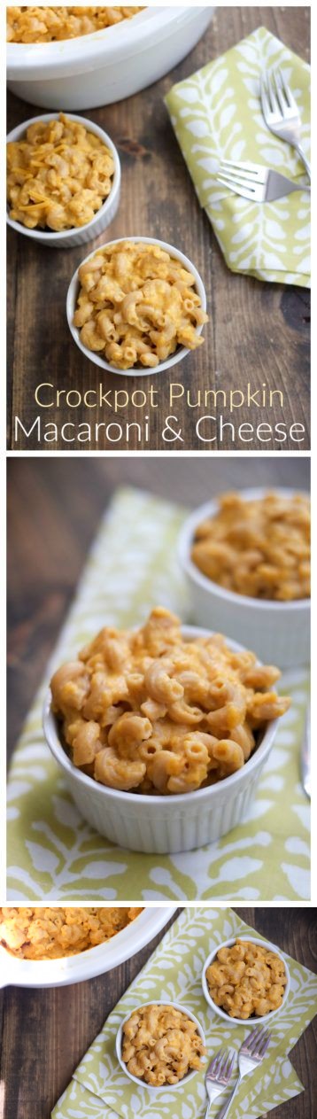 Crockpot Pumpkin Macaroni and Cheese