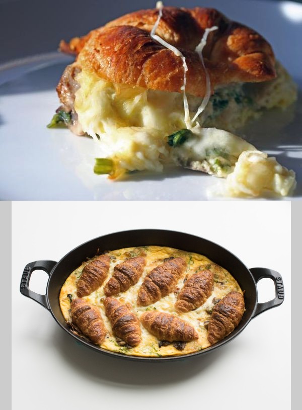 Croissant Breakfast Casserole