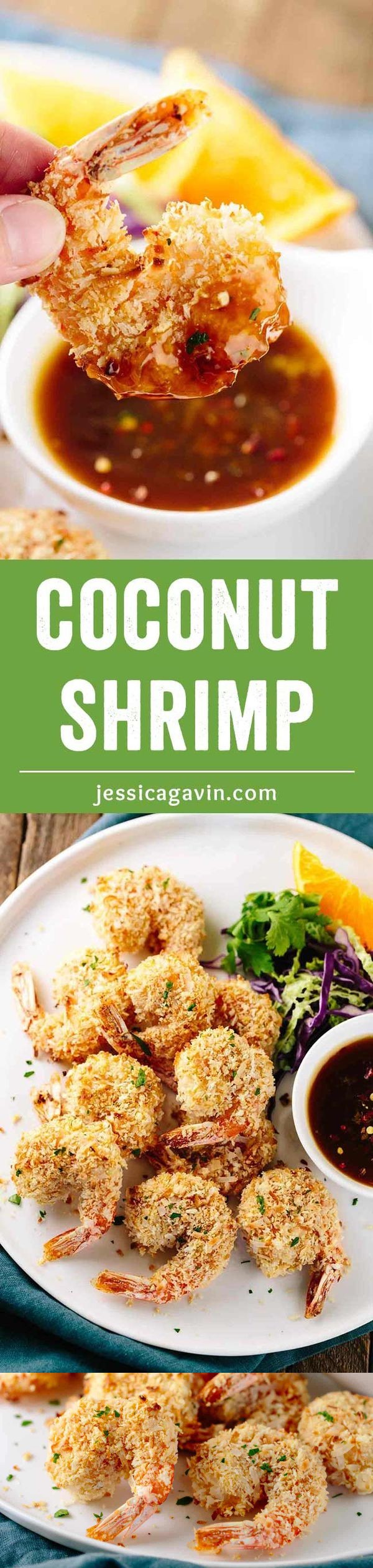 Crunchy Baked Coconut Shrimp with Orange Sauce