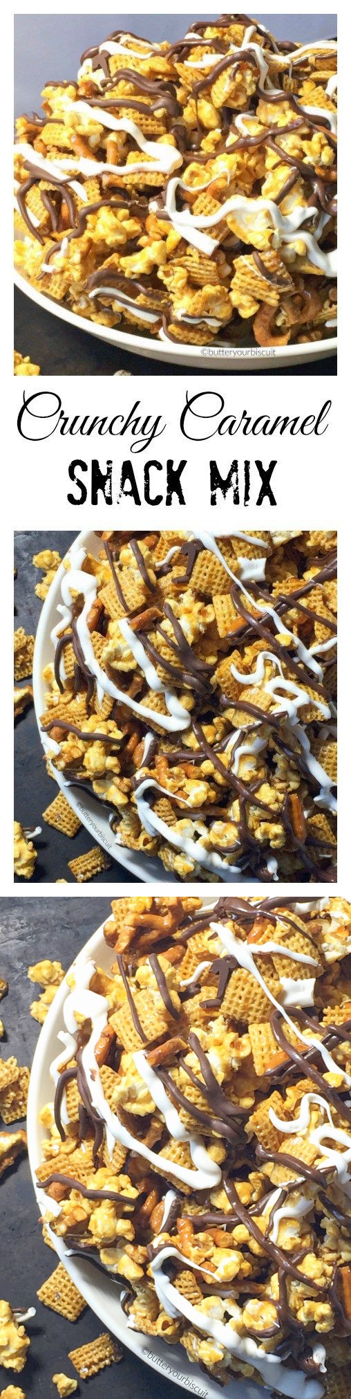 Crunchy Caramel Snack Mix