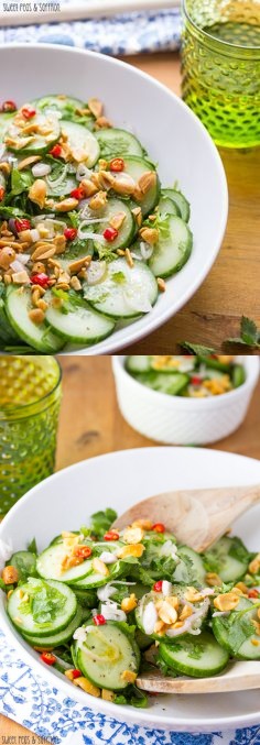 Crunchy Peanut Asian Cucumber Salad (15 minutes