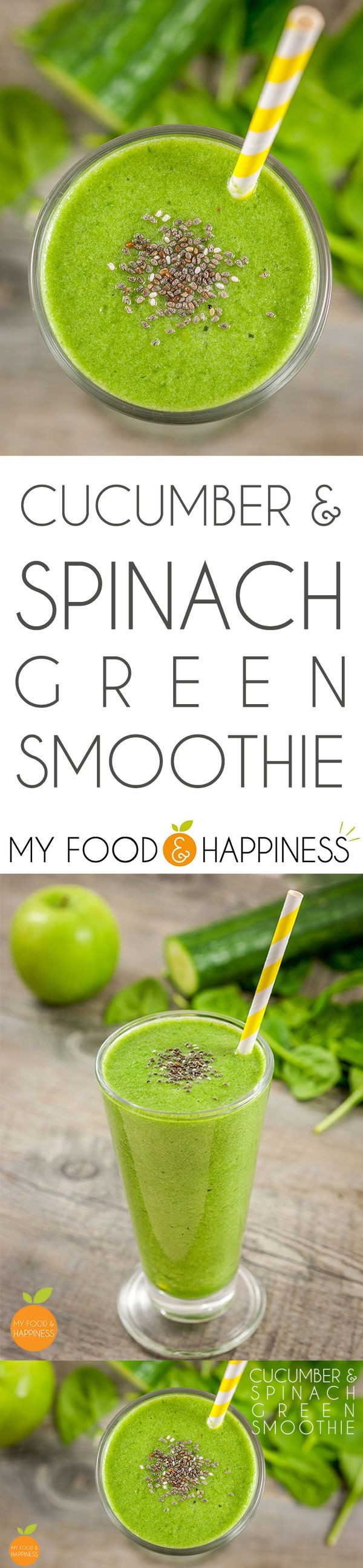 Cucumber & Spinach green smoothie