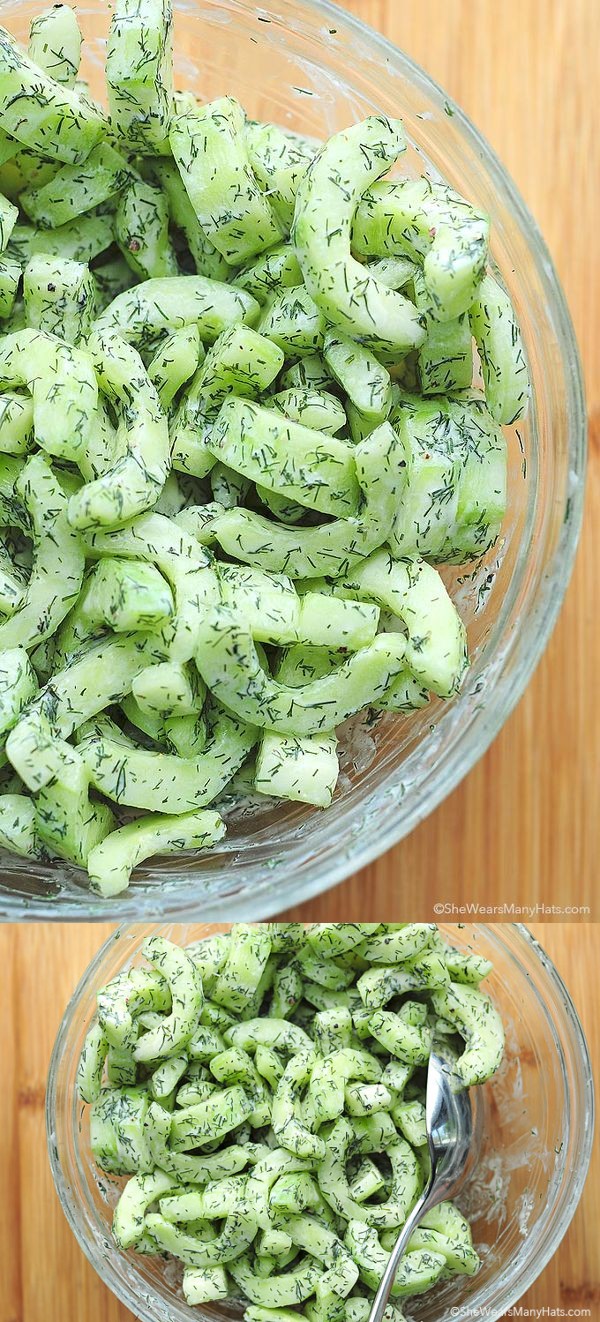 Cucumber Dill Greek Yogurt Salad