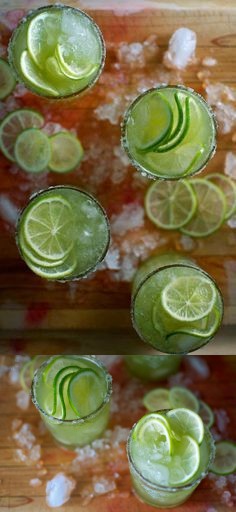 Cucumber Mezcal Margaritas