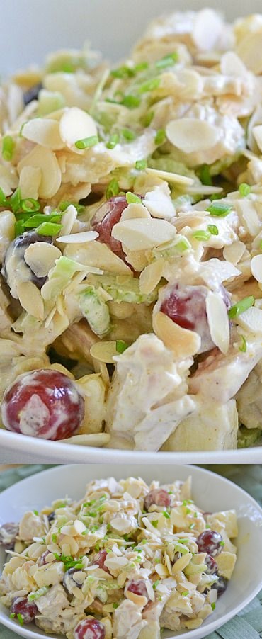 Curried Chicken Salad with Apples and Grapes