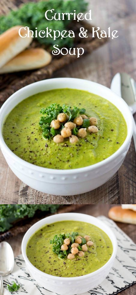 Curried Chickpea and Kale Soup