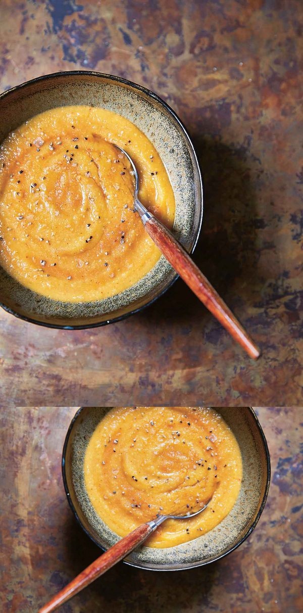 Curried Sweet Potato and Lentil Soup