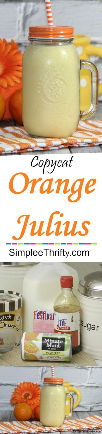 Dairy Queen Copycat Orange Julius | Fruit Smoothie Replica