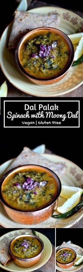 Dal Palak ~ Spinach with Moong Dal