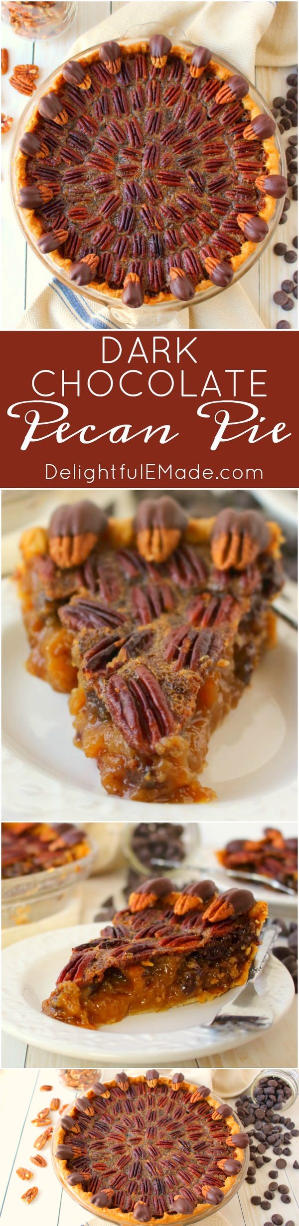 Dark Chocolate Pecan Pie