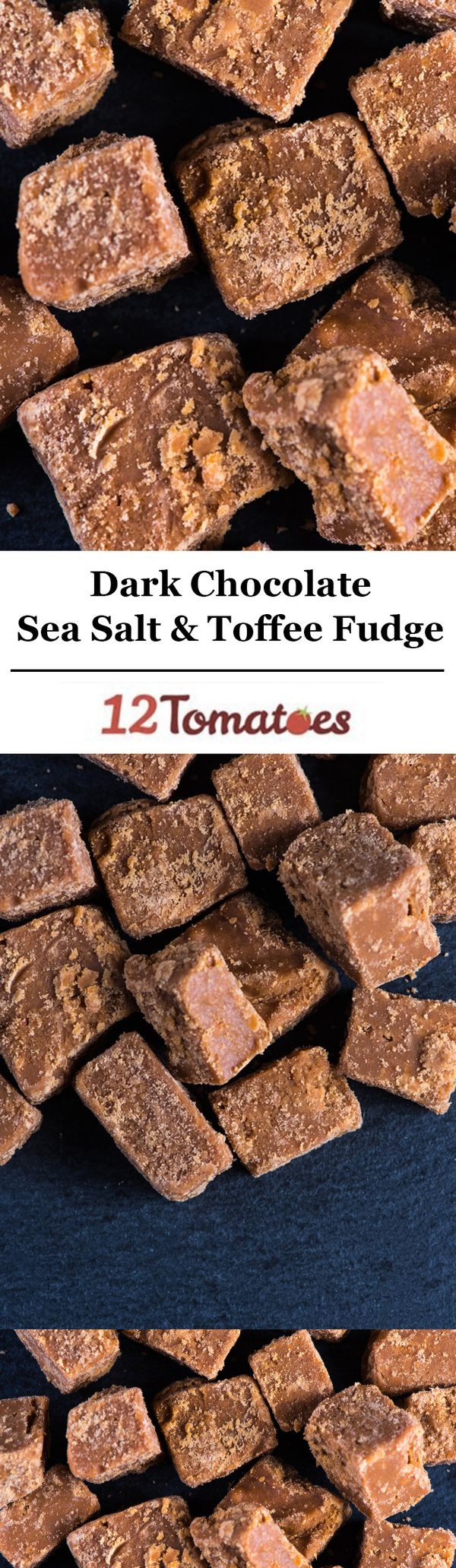 Dark Chocolate Sea Salt And Toffee Fudge