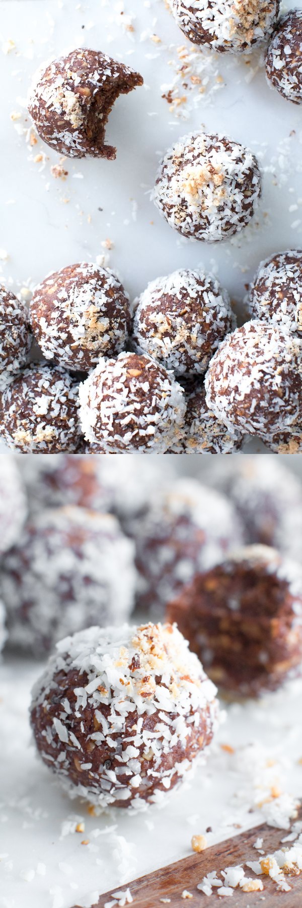 Date Almond Coconut Protein Balls