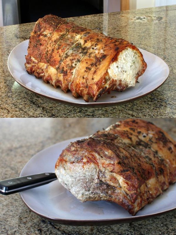 Delicious Garlic and Herb Crusted Pork Roast