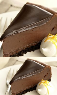 Deliciously Dark Chocolate Cheesecake