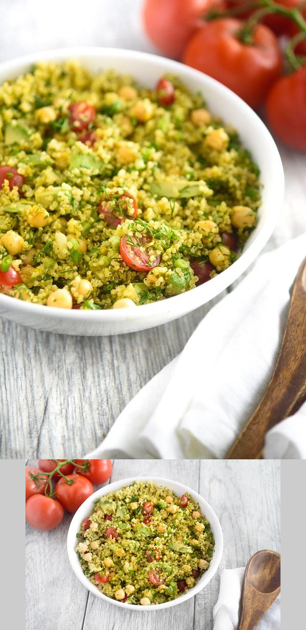 Dill Chickpea Lemon Quinoa Salad