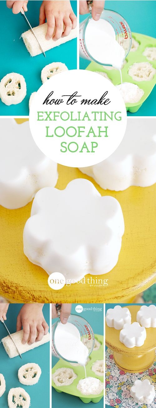 DIY Exfoliating Loofah Soap