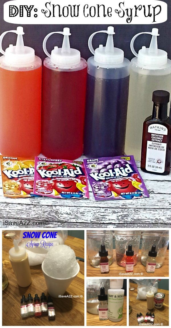 DIY Snow Cone Syrup