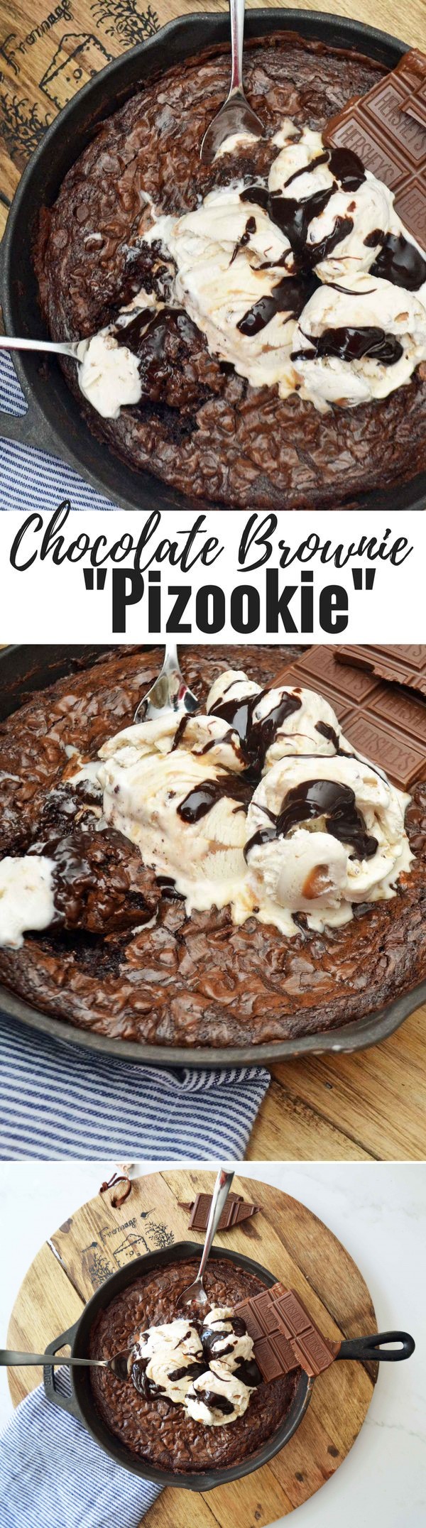 Double Chocolate Skillet Brownie Sundae