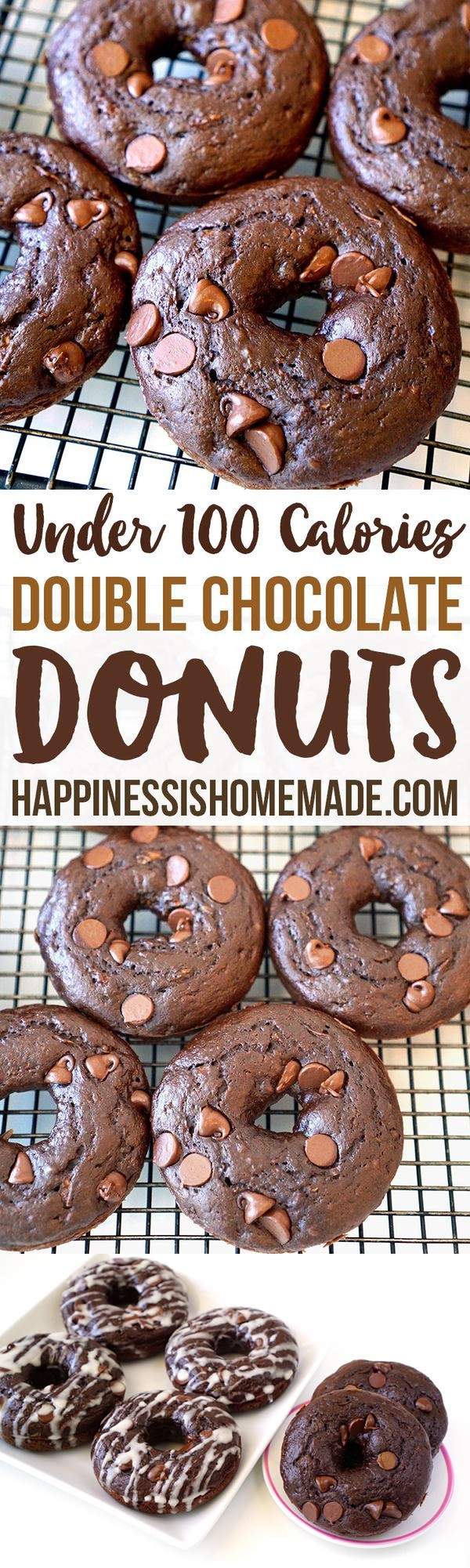 Double Chocolate Zucchini Cake Donuts