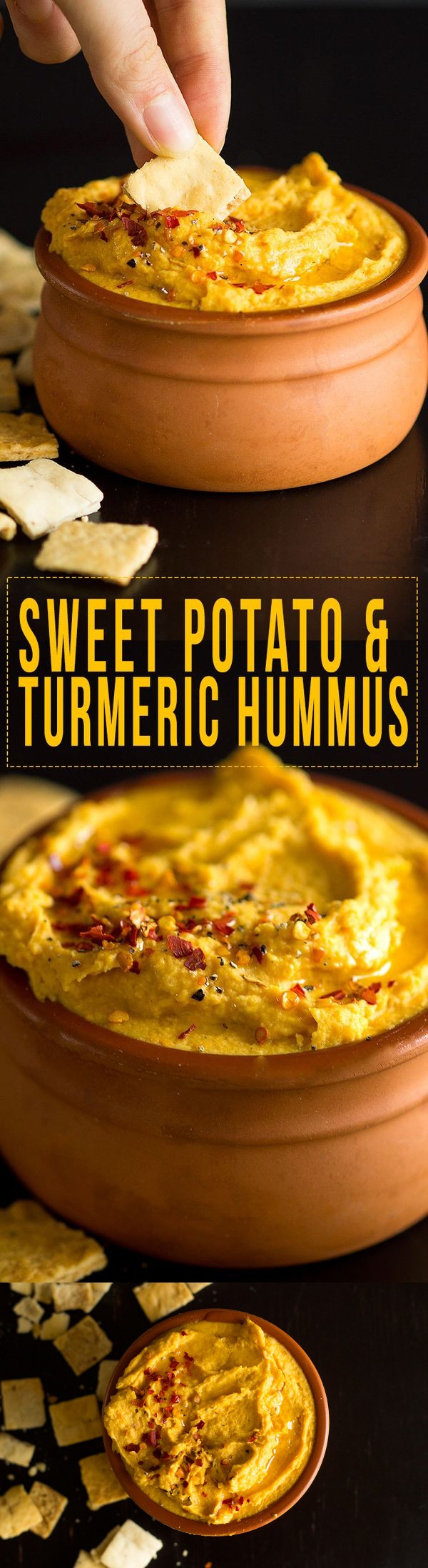 Dreamy Creamy Turmeric Sweet Potato Hummus