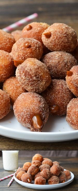 Dulce de Leche Churro Donut Holes