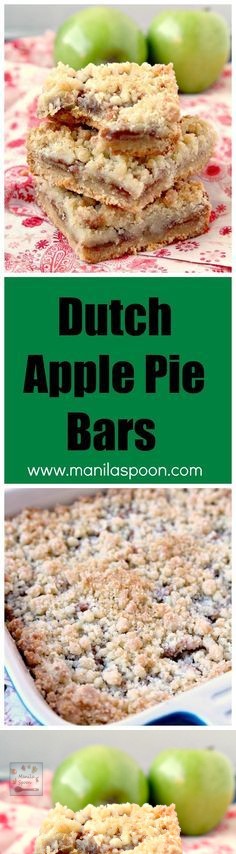 Dutch Apple Pie Bars