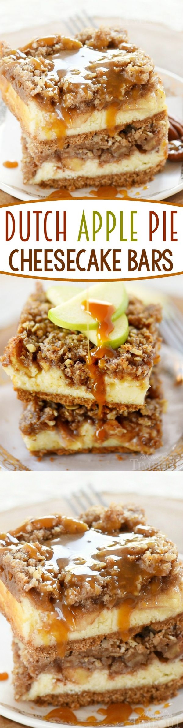 Dutch Apple Pie Cheesecake Bars