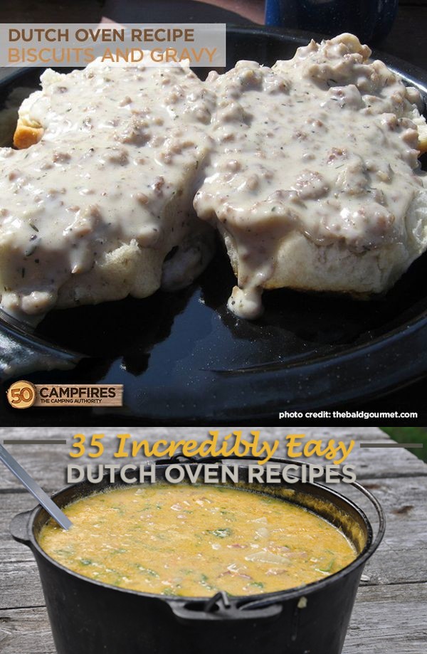 Dutch Oven Biscuits And Gravy