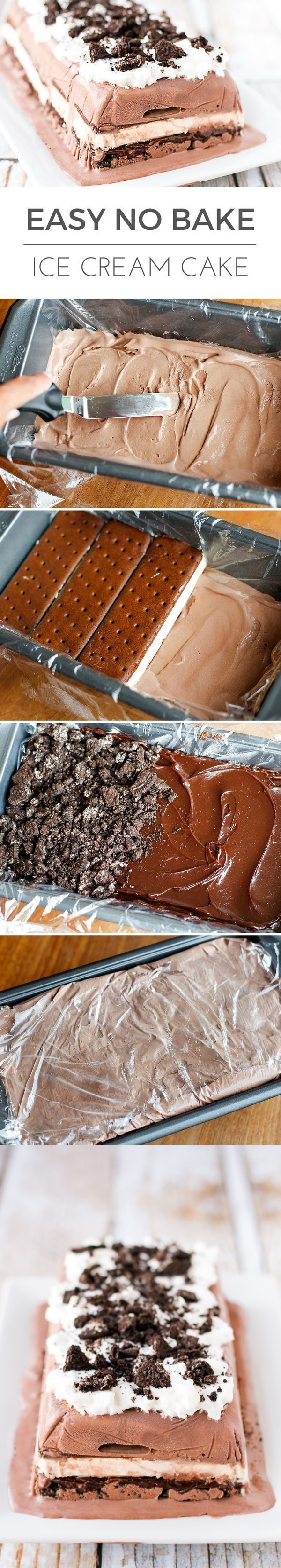 Easiest Ever No Bake Ice Cream Cake