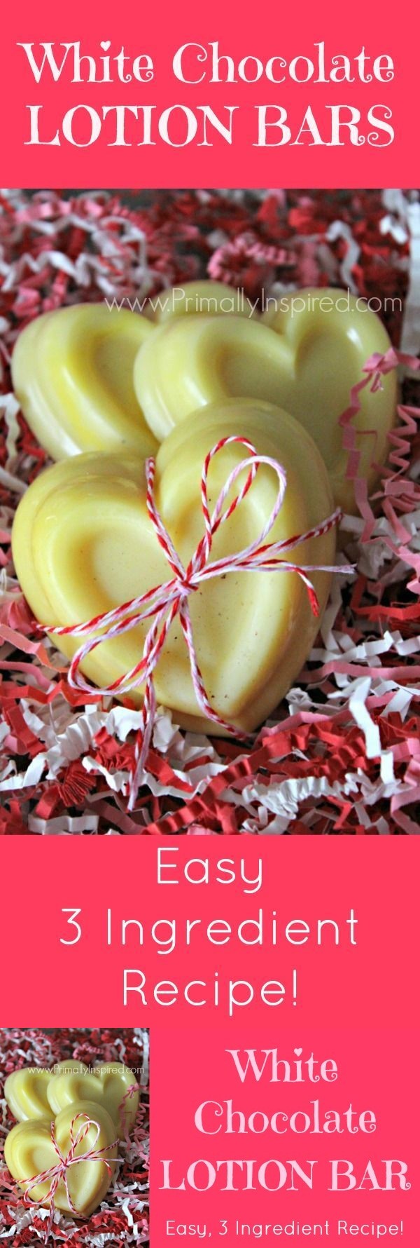 Easy 3 Ingredient White Chocolate Lotion Bar