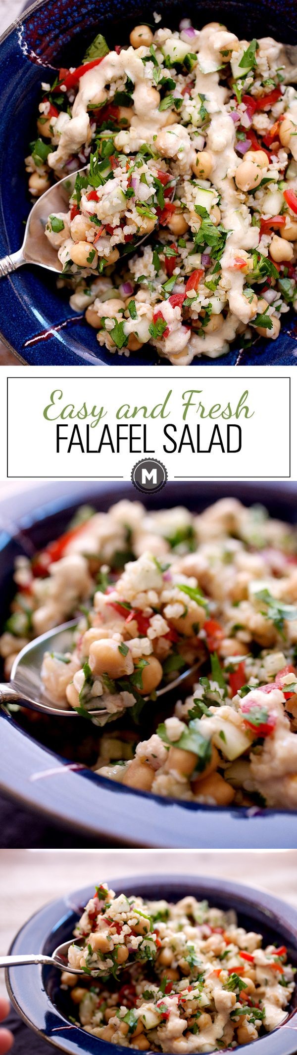 Easy and Fresh Falafel Salad