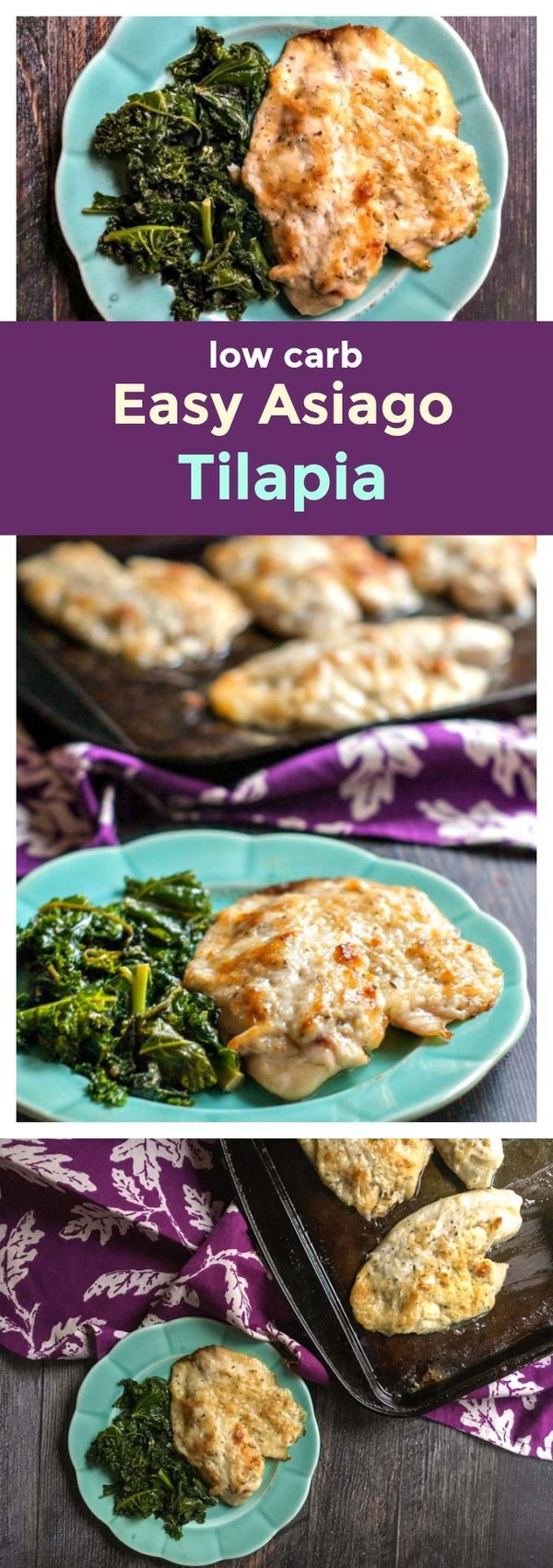 Easy Baked Asiago Tilapia (low carb