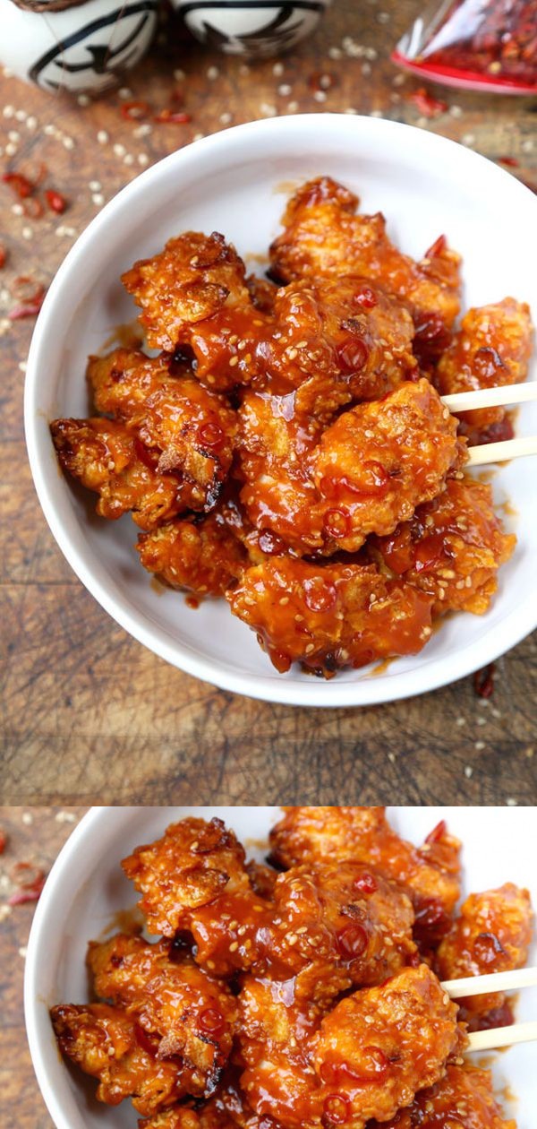 Easy Baked General Tso Chicken