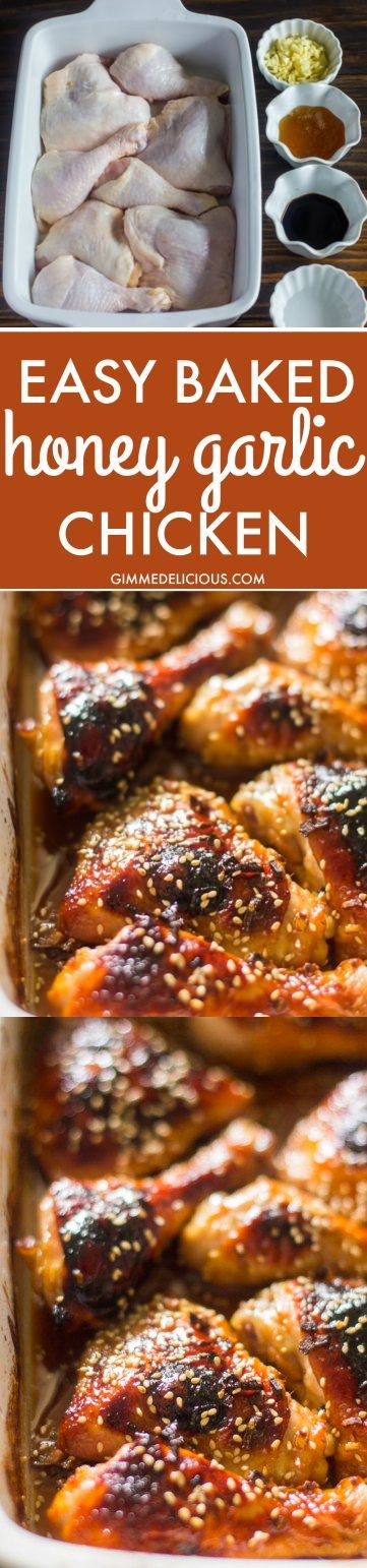 Easy Baked Honey Garlic Chicken